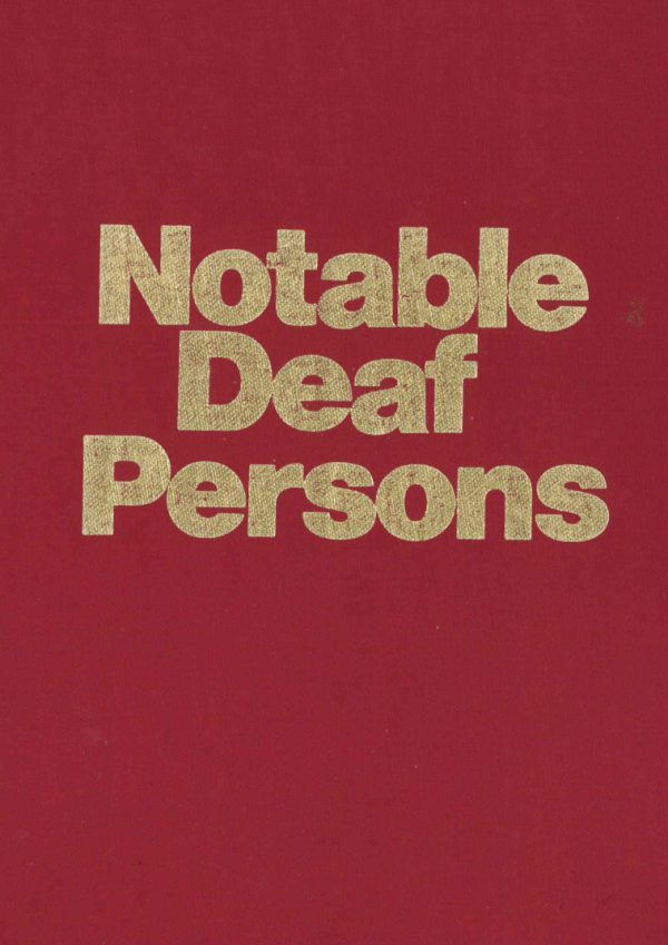 Notable Deaf Persons Book Cover