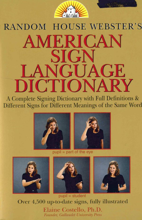 American Sign Language Dictionary Book Cover