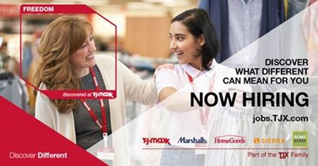 TJ Maxx Discover Different Now hiring